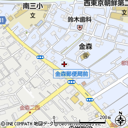 東京都町田市金森東1丁目11周辺の地図