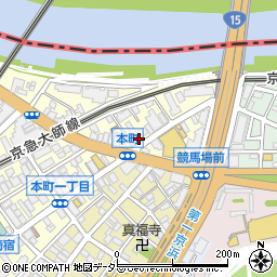 ハローパーク川崎本町駐車場周辺の地図