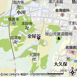 京都府宮津市金屋谷689周辺の地図