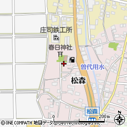 岐阜県美濃市松森699周辺の地図