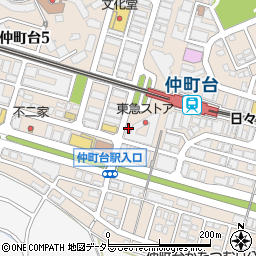 都筑警察署仲町台駅前交番周辺の地図