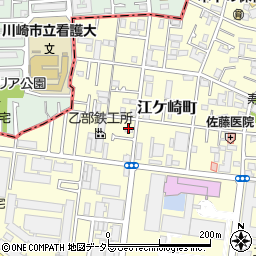 神奈川県横浜市鶴見区江ケ崎町周辺の地図