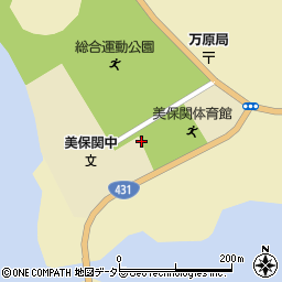 美保関ターミナル周辺の地図