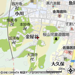 京都府宮津市金屋谷687周辺の地図