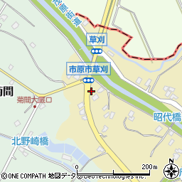 千葉県市原市草刈668周辺の地図