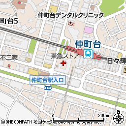 アイシティ仲町台店周辺の地図