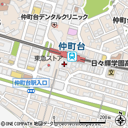 まいばすけっと仲町台駅南店周辺の地図