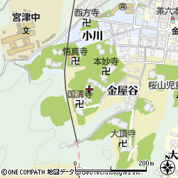 京都府宮津市金屋谷886周辺の地図