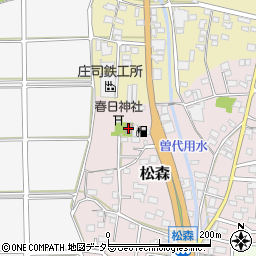 上松森コミュニティーセンター周辺の地図