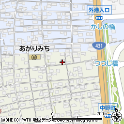 鳥取県境港市中野町115-2周辺の地図