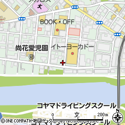 神奈川県横浜市港北区綱島西2丁目11-12周辺の地図
