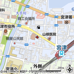 宮津税務署周辺の地図