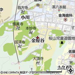 京都府宮津市金屋谷881周辺の地図