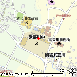 関市立武芸川中学校周辺の地図