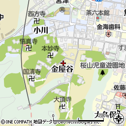 京都府宮津市金屋谷880周辺の地図