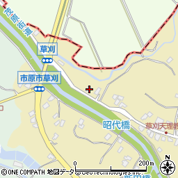 千葉県市原市草刈696周辺の地図