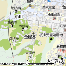 京都府宮津市金屋谷677周辺の地図