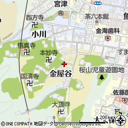 京都府宮津市金屋谷676周辺の地図