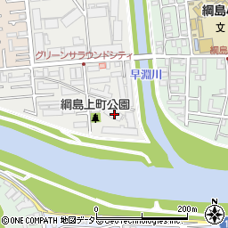 神奈川県横浜市港北区綱島上町48周辺の地図