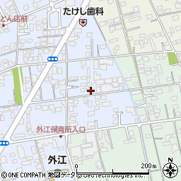 鳥取県境港市外江町1583-1周辺の地図