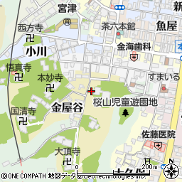 京都府宮津市金屋谷695周辺の地図