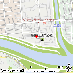 神奈川県横浜市港北区綱島上町57周辺の地図
