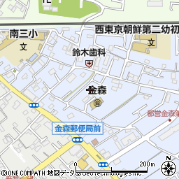 東京都町田市金森東1丁目10周辺の地図