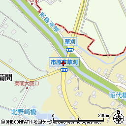 千葉県市原市草刈677周辺の地図