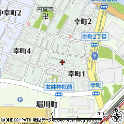 ポニークリーニング　川崎幸町１丁目店周辺の地図