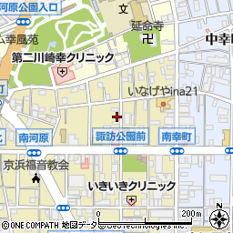 タイムズ川崎南幸町１丁目駐車場周辺の地図