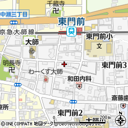 門前外科医院周辺の地図