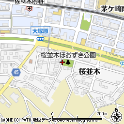 神奈川県横浜市都筑区桜並木周辺の地図