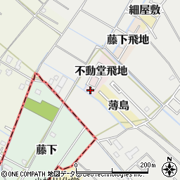 千葉県東金市不動堂飛地872-21周辺の地図