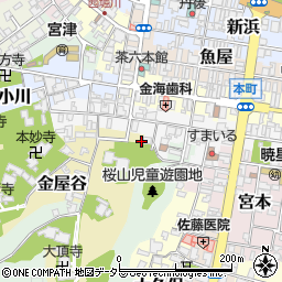 京都府宮津市金屋谷696周辺の地図