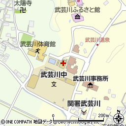 武芸川　健康プール周辺の地図