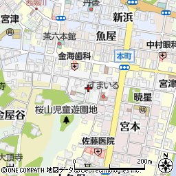 京都府宮津市万町周辺の地図