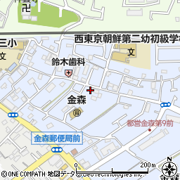 東京都町田市金森東1丁目周辺の地図