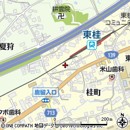 東桂変電所周辺の地図
