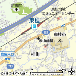 ヤマザキＹショップ桂町店周辺の地図