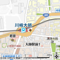 川崎警察署大師駅前交番周辺の地図