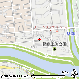 神奈川県横浜市港北区綱島上町92周辺の地図