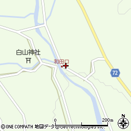 岐阜県中津川市蛭川和田455周辺の地図