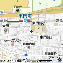 東門前芳須アパート周辺の地図