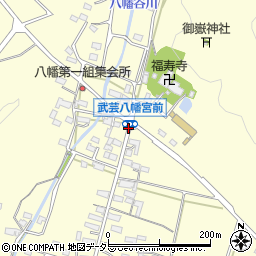 武芸八幡宮前周辺の地図