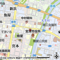 宮津市役所別館周辺の地図