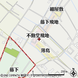 千葉県東金市不動堂飛地872-12周辺の地図