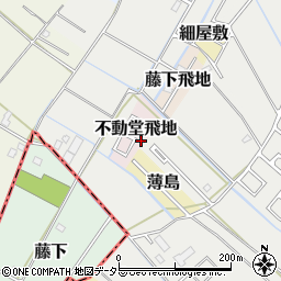 千葉県東金市不動堂飛地872周辺の地図