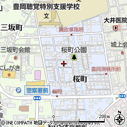兵庫県豊岡市桜町周辺の地図
