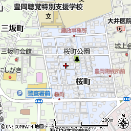 兵庫県豊岡市桜町周辺の地図