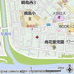 綱島学童保育所周辺の地図